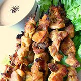 Chicken Satay with Coconut Peanut Sauce Recipe Photo Chicken Satay with Coconut Peanut Sauce Recipe Photo