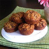Coconut Flour Oatmeal Raisin & Flax Muffins Recipe Photo Coconut Flour Oatmeal Raisin & Flax Muffins Recipe Photo