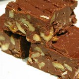Coconut Oil Chocolate-Walnut Freezer Fudge Recipe Photo Coconut Oil Chocolate-Walnut Freezer Fudge Recipe Photo