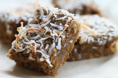 How to Use Coconut Flour and Gluten Free Toasted Coconut Ginger Blondies Recipe Photo How to Use Coconut Flour and Gluten Free Toasted Coconut Ginger Blondies Recipe Photo